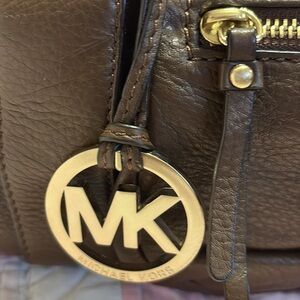 Michael Kors Brown Leather Shoulder Bag